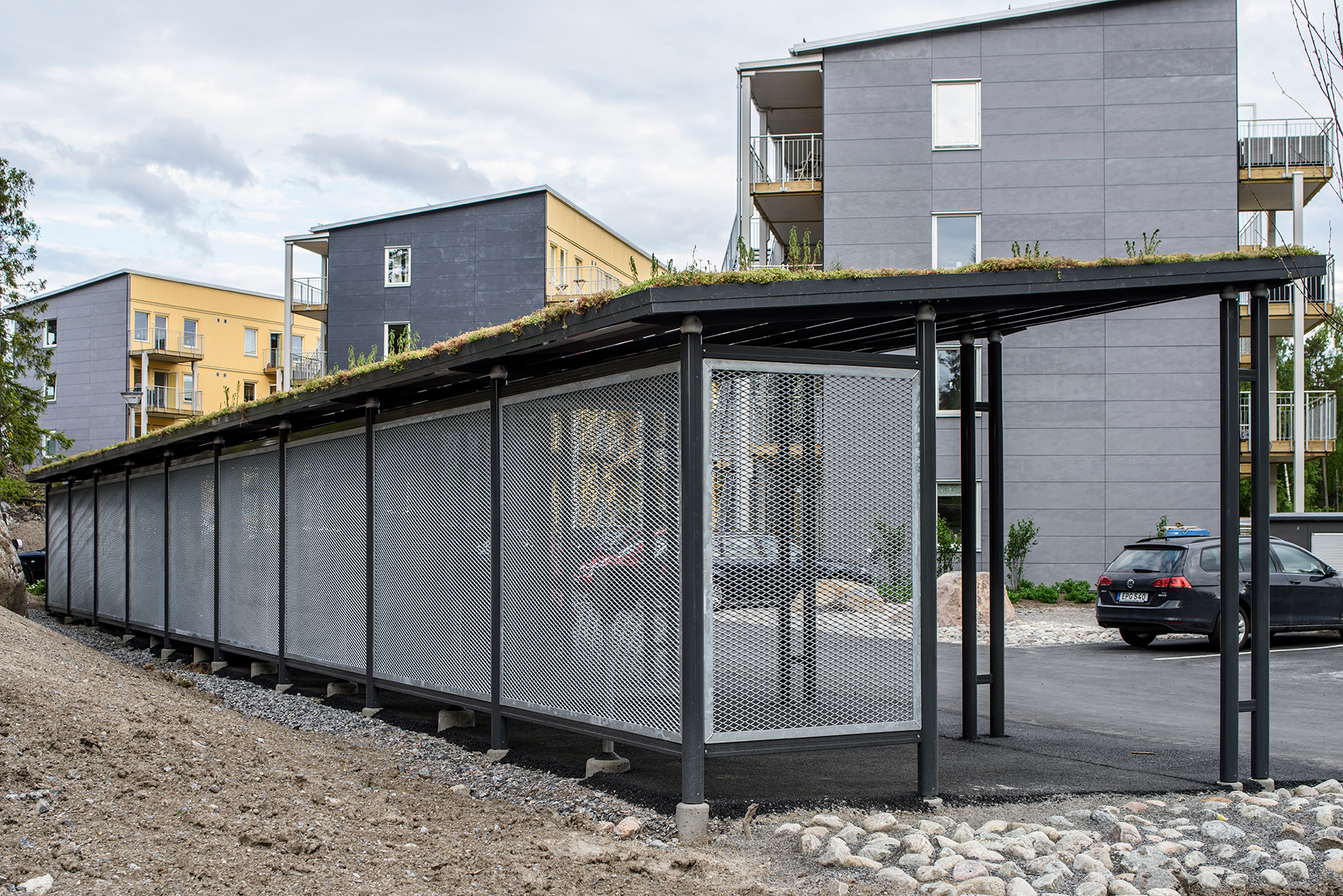 Bilparkering Carport Autone Strackmetall Referens Am00001444